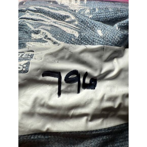 Joseph & Lyman henley merino wool blue sweater mens medium preppy quiet luxury - Picture 7 of 7